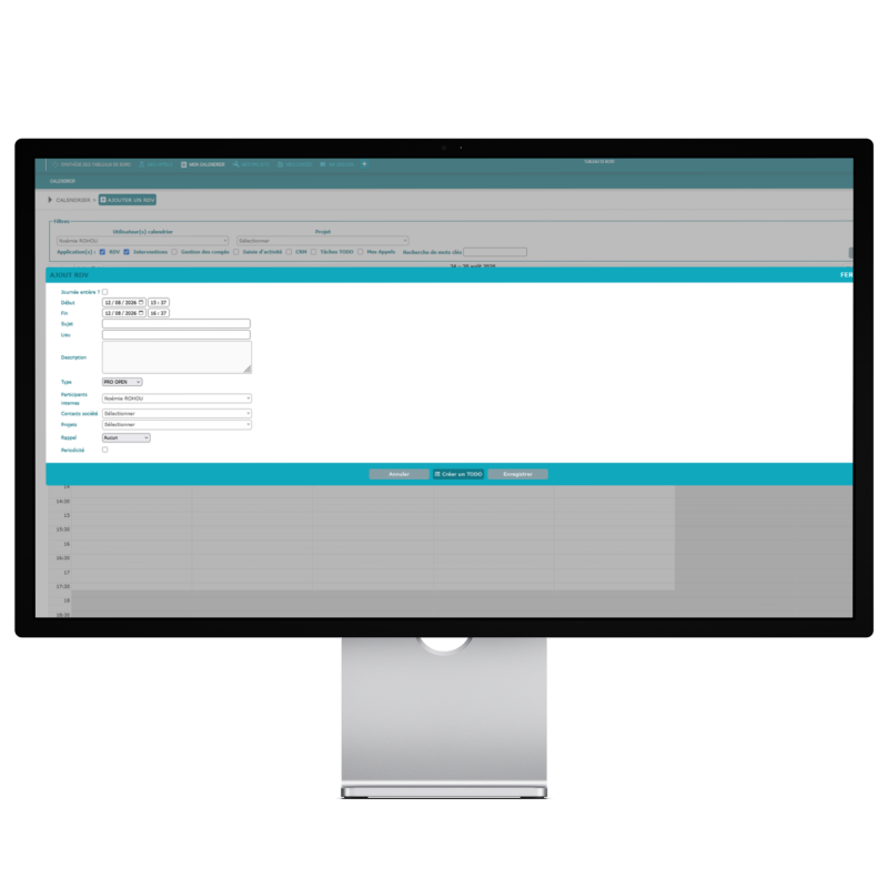 Application Mon Calendrier by Imagine Développement - Ajout de RDV