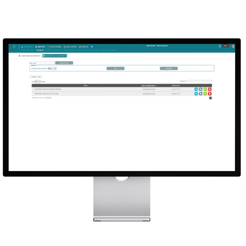 Application Ma ged by Imagine - gérer des  groupes de documents